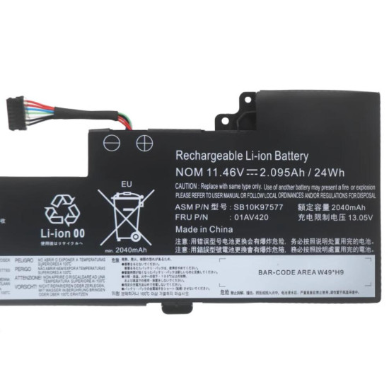 Lenovo 01AV419 01AV420 01AV421 01AV489 ThinkPad T470 T480 Battery