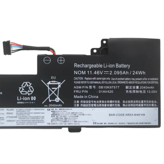 Lenovo 01AV419 01AV420 01AV421 01AV489 ThinkPad T470 T480 Battery