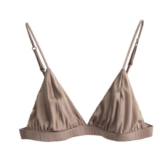 Stretch Ultra Thin Half Cup No Steel Rings Bra Mulberry Silk Underwear Stretch Ultra Thin Half Cup No Steel Rings Bra Mulberry Silk Underwear