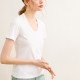 Ice Ammonia Cotton T-Shirt Loose Casual Tops Simple Basic For Women