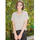 Casual Basic Loose Tees Thin Summer Mulberry Silk T-Shirt For Women