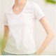 Ice Ammonia Cotton T-Shirt Loose Casual Tops Simple Basic For Women