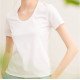 Ice Ammonia Cotton T-Shirt Loose Casual Tops Simple Basic For Women Ice Ammonia Cotton T-Shirt Loose Casual Tops Simple Basic For Women
