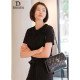 Casual Basic Loose Tees Thin Summer Mulberry Silk T-Shirt For Women Casual Basic Loose Tees Thin Summer Mulberry Silk T-Shirt For Women