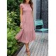 Pleated layered short sleeve large swing new dress for women