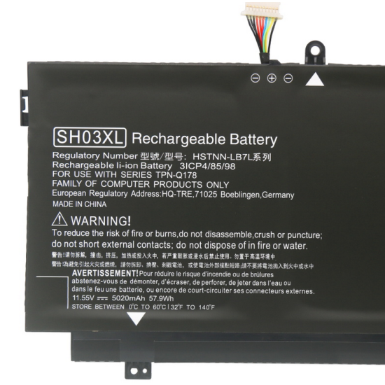 Hp SH03XL Spectre X360 13-AC009NF HSTNN-LB7L Battery